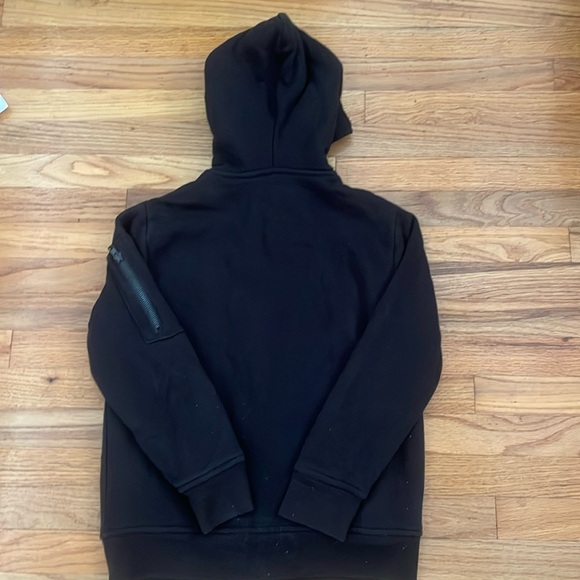 Urban Pipeline Black Sherpa Hooded Full Zip Jacket—5 pockets-Small - Picture 3 of 4